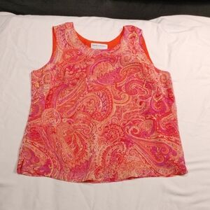 Drapers & Damon's Petites Women's Sleeveless Layered Top Size Medium
